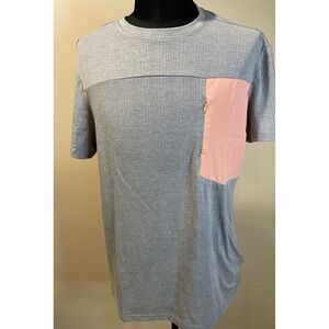 Avalanche Outdoor Supply Axel T-shirt Zipper Chest Pocket Grey Mens Size XL